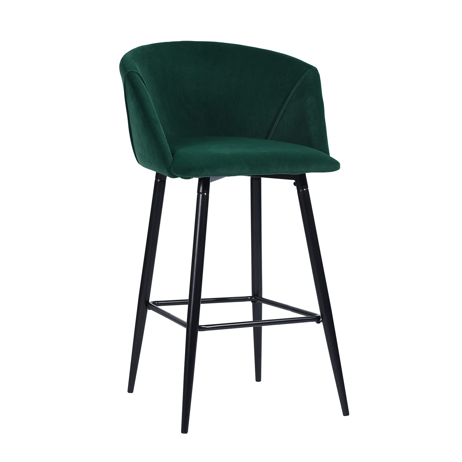Foto 5 | Taburete De Bar Furniturer Aldridge Verde 47.5 X 47.5 X 97 Cm