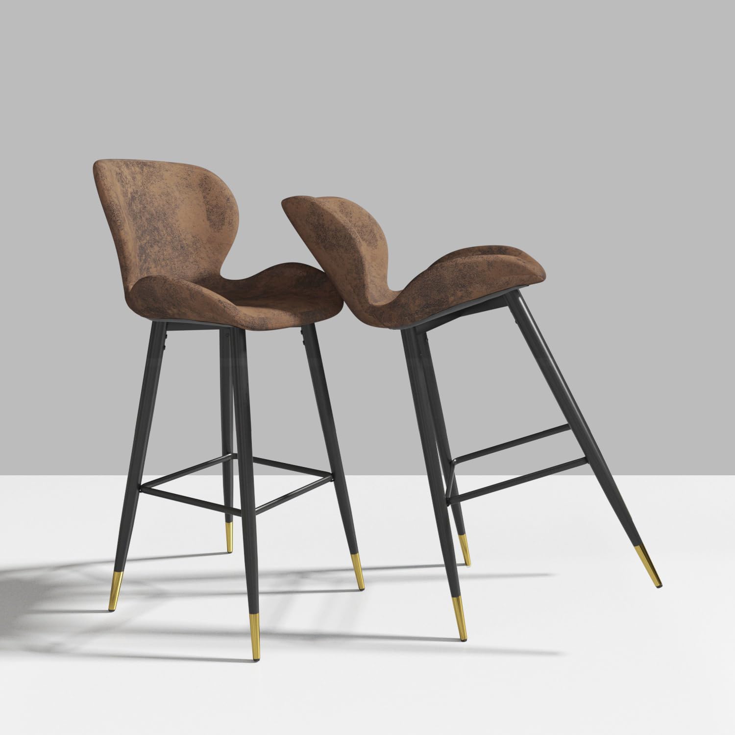 Foto 1 | Taburete De Bar Furniturer Julian Marrón 48 X 40 X 101 Cm