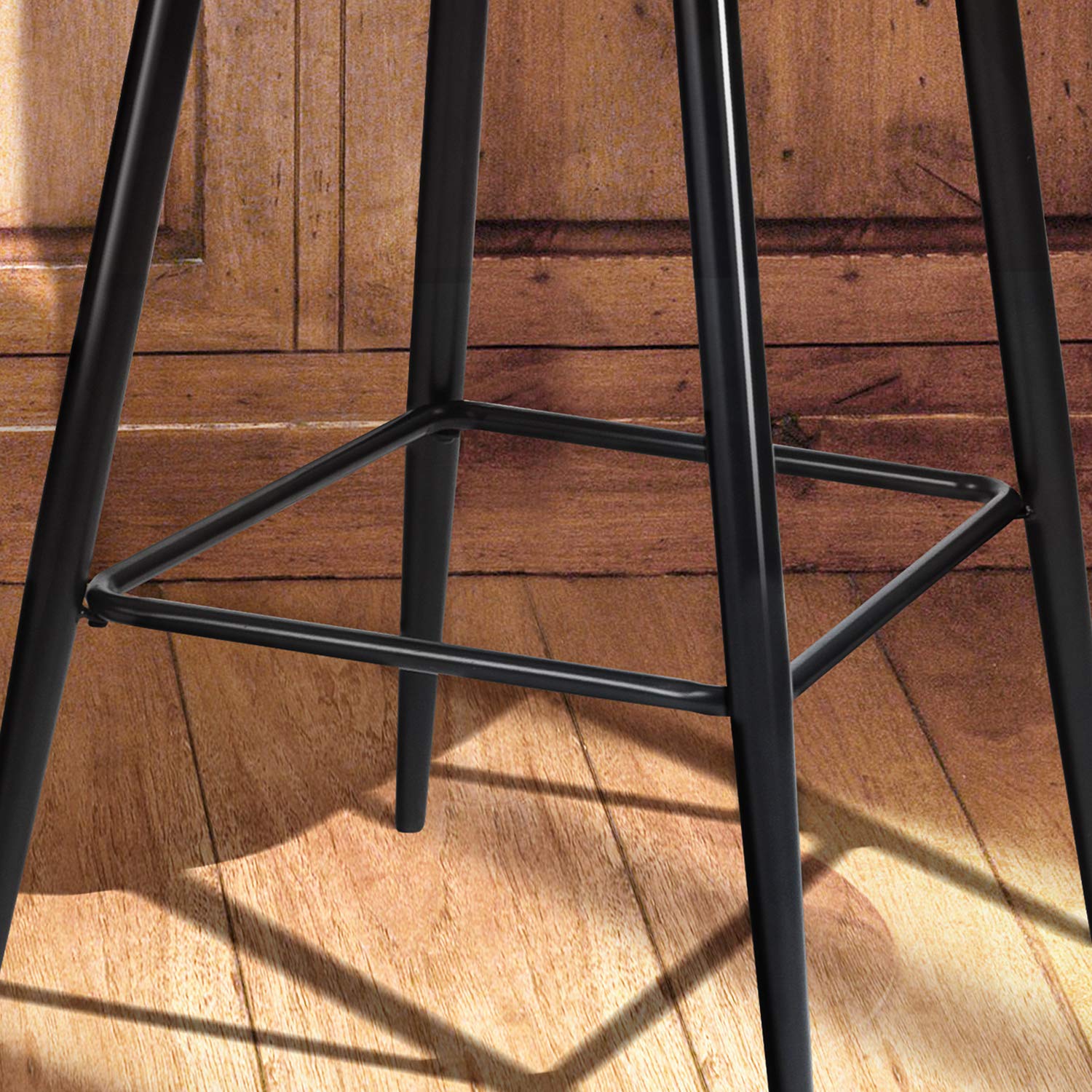 Foto 9 pulgar | Taburete De Bar Furniturer Aldridge Gris 47.5 X 47.5 X 97 Cm