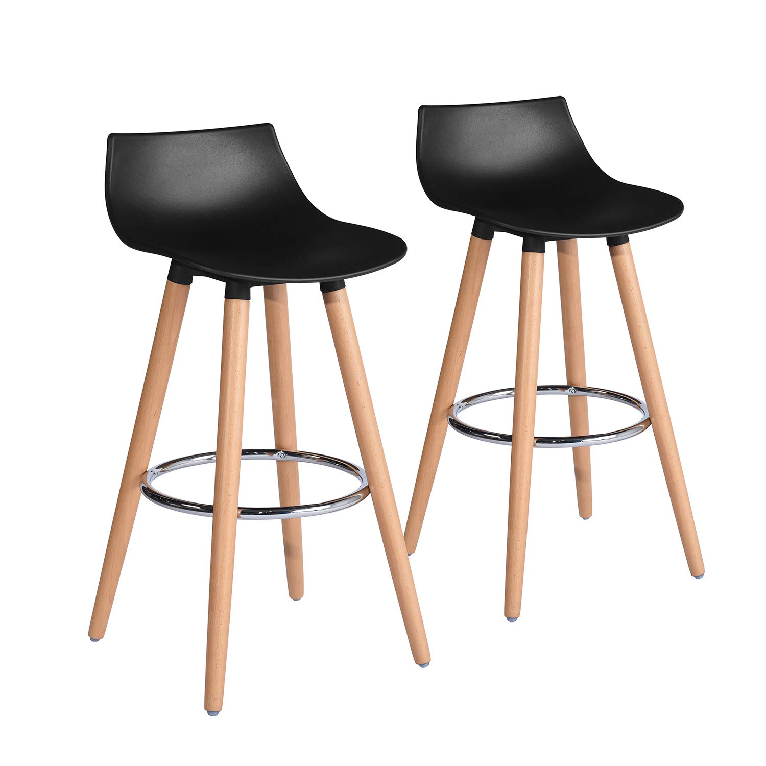 Foto 1 | Taburete De Bar Furniturer Delie Negro 41.5 X 41.5 X 82.5 Cm