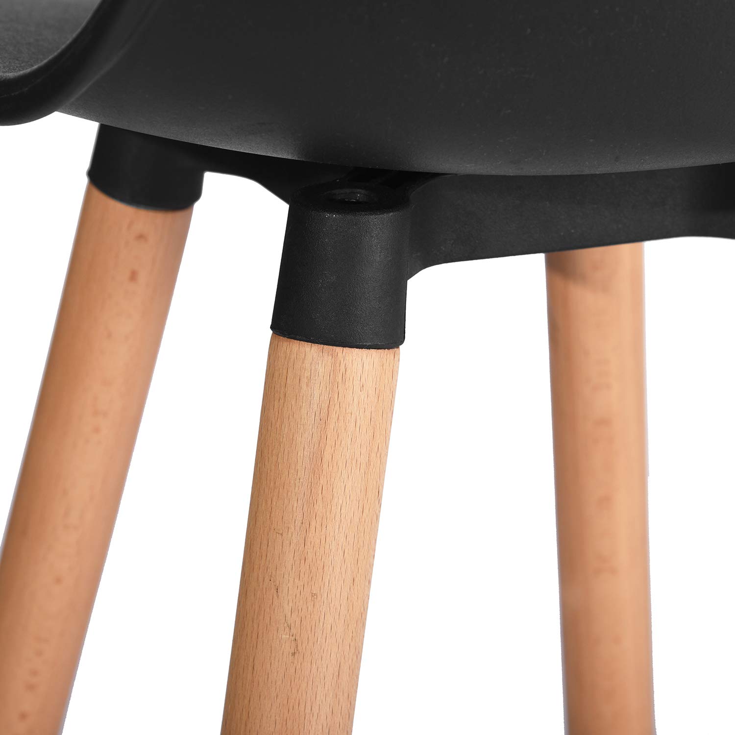 Foto 7 pulgar | Taburete De Bar Furniturer Delie Negro 41.5 X 41.5 X 82.5 Cm