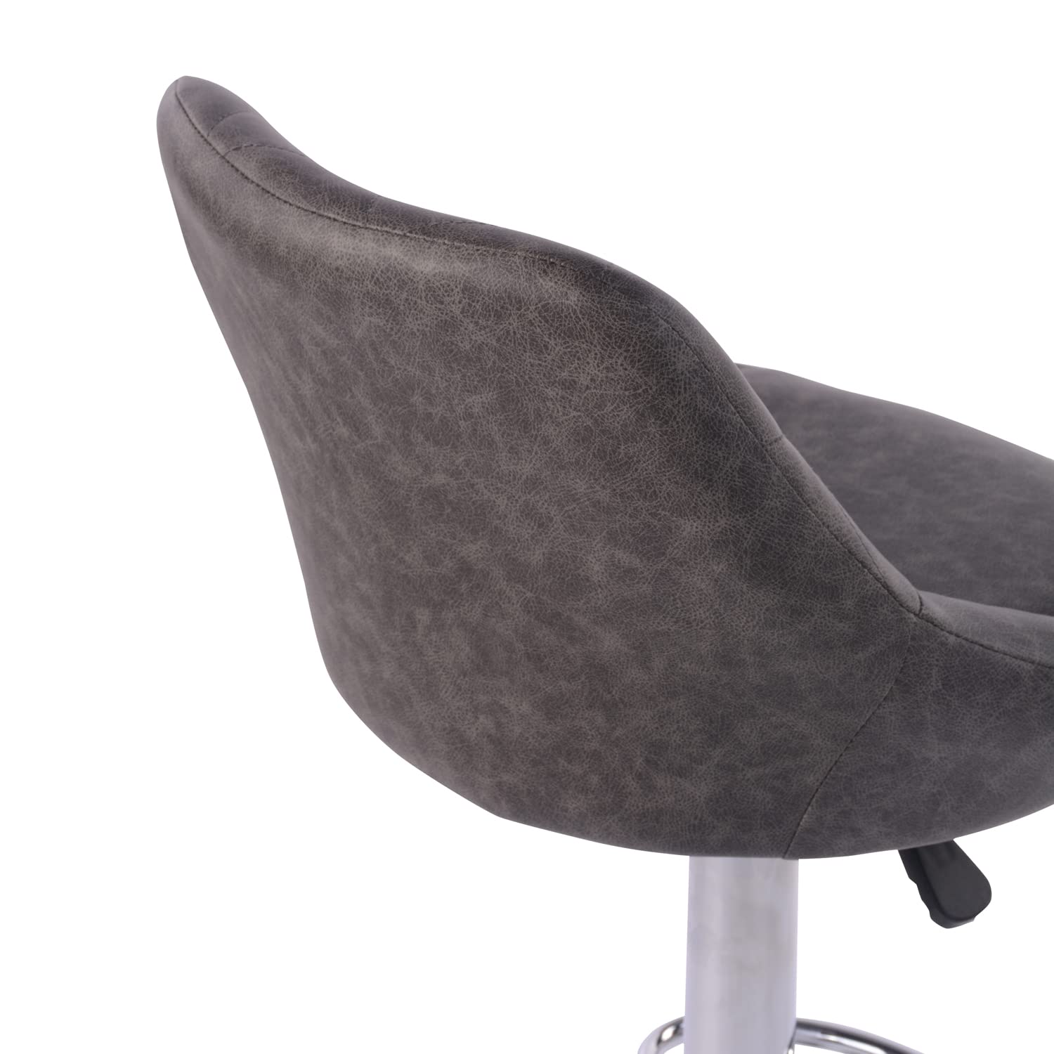 Foto 9 pulgar | Taburete De Bar Furniturer Hatan Gris Oscuro 38.5 X 38.5 X 83-103 Cm