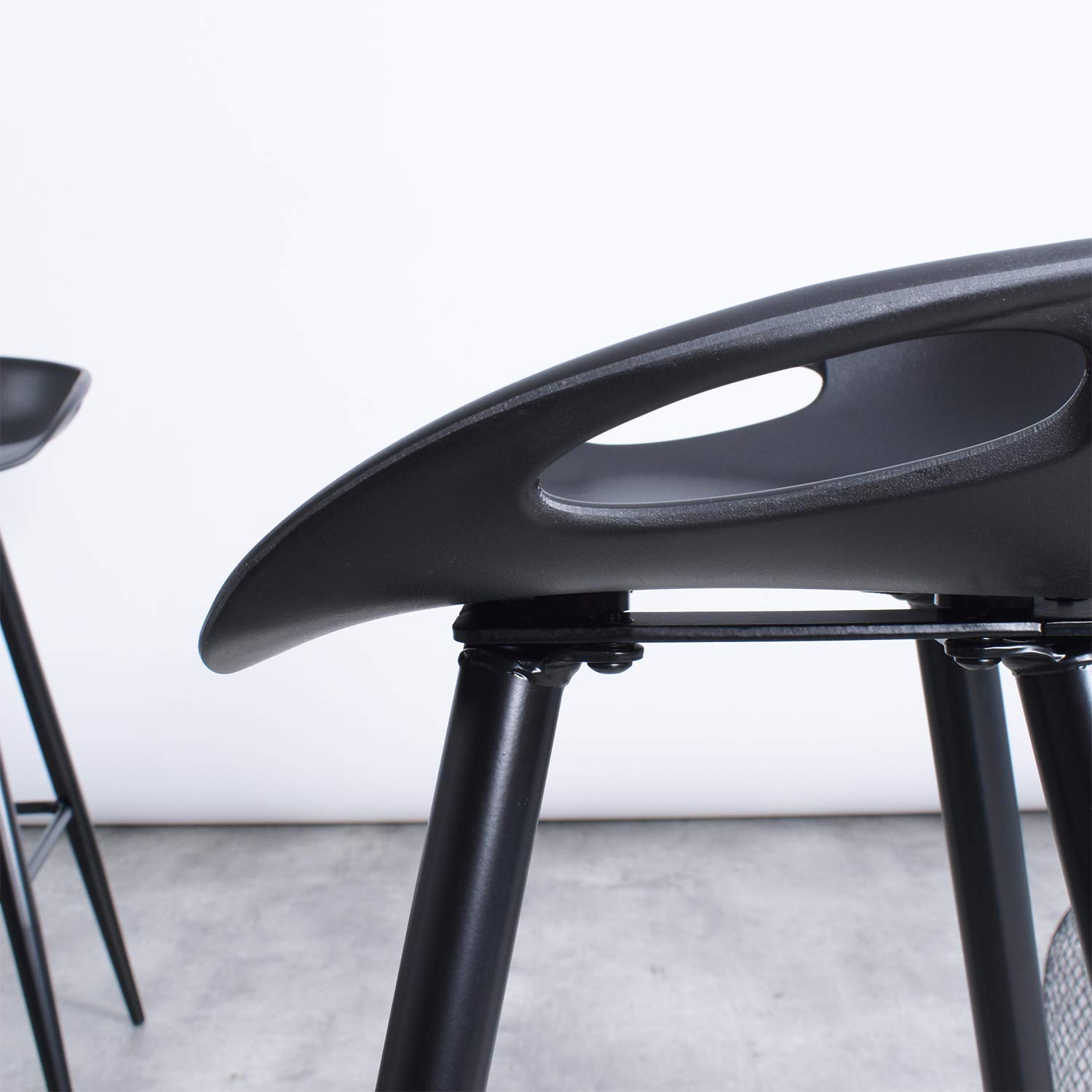 Foto 7 pulgar | Taburete De Bar Furniturer Fiyan Negro