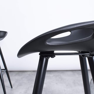 Foto 6 | Taburete De Bar Furniturer Fiyan Negro