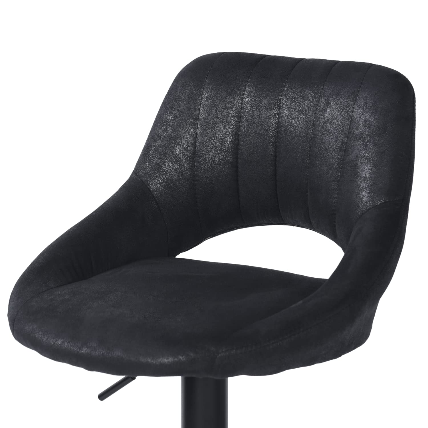 Foto 9 pulgar | Set De 2 Taburetes De Bar Furniturer Torin Negro 38.5 X 38.5 X 84-104 Cm
