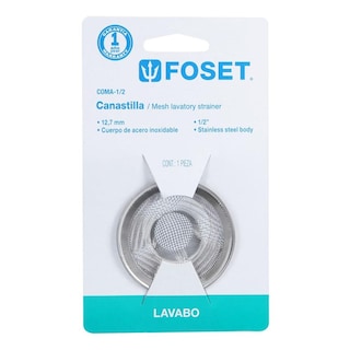 Foto 1 | Canastilla De Malla Para Lavabo 1/2'' Foset