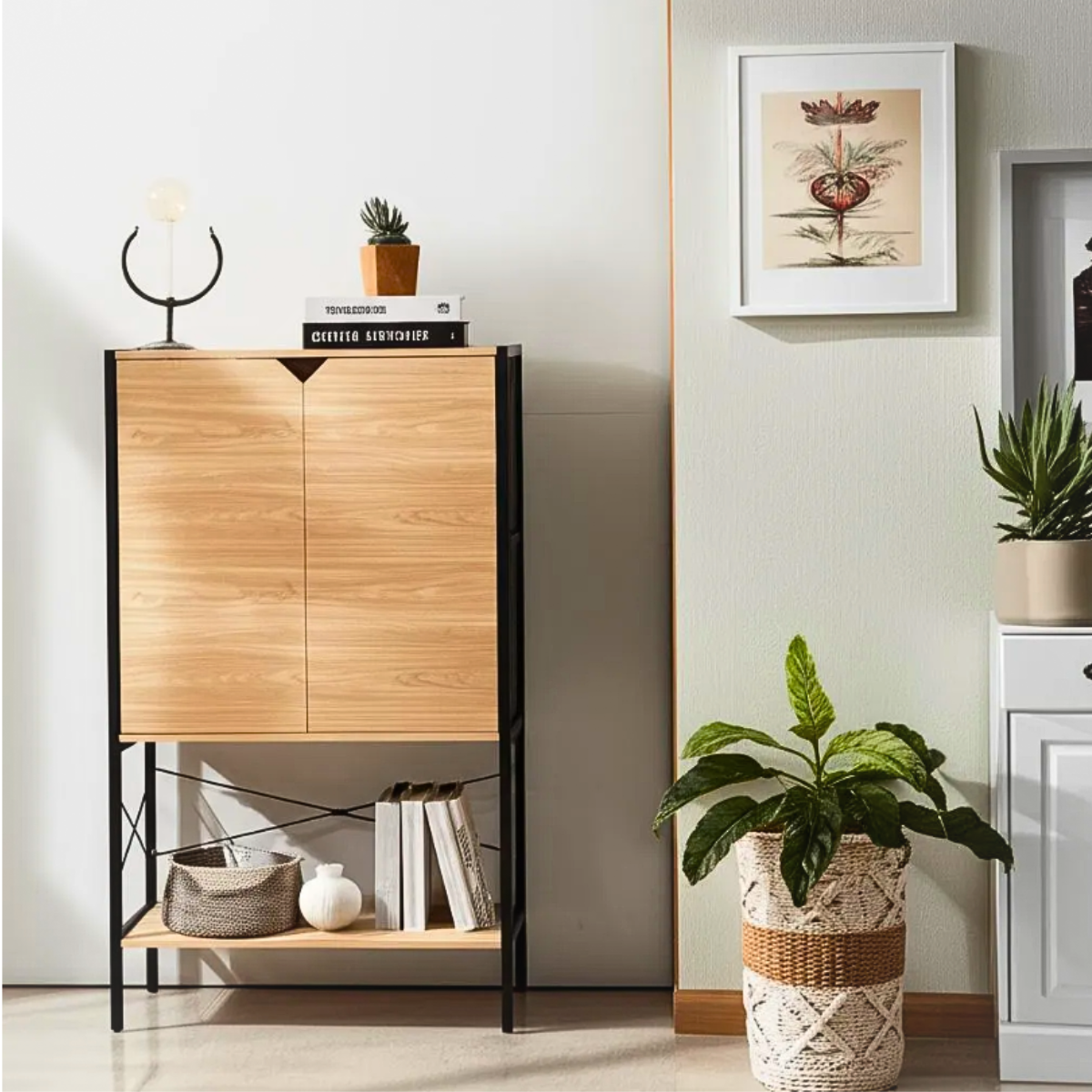Foto 4 pulgar | Estantería Vitrinas Y Credenza De Multiuso Para Organización Y Almacenamiento Para Hogar Y Oficina