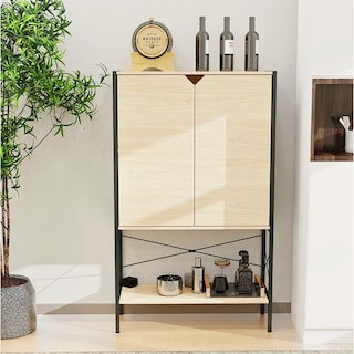 Foto 4 | Estantería Vitrinas Y Credenza De Multiuso Para Organización Y Almacenamiento Para Hogar Y Oficina