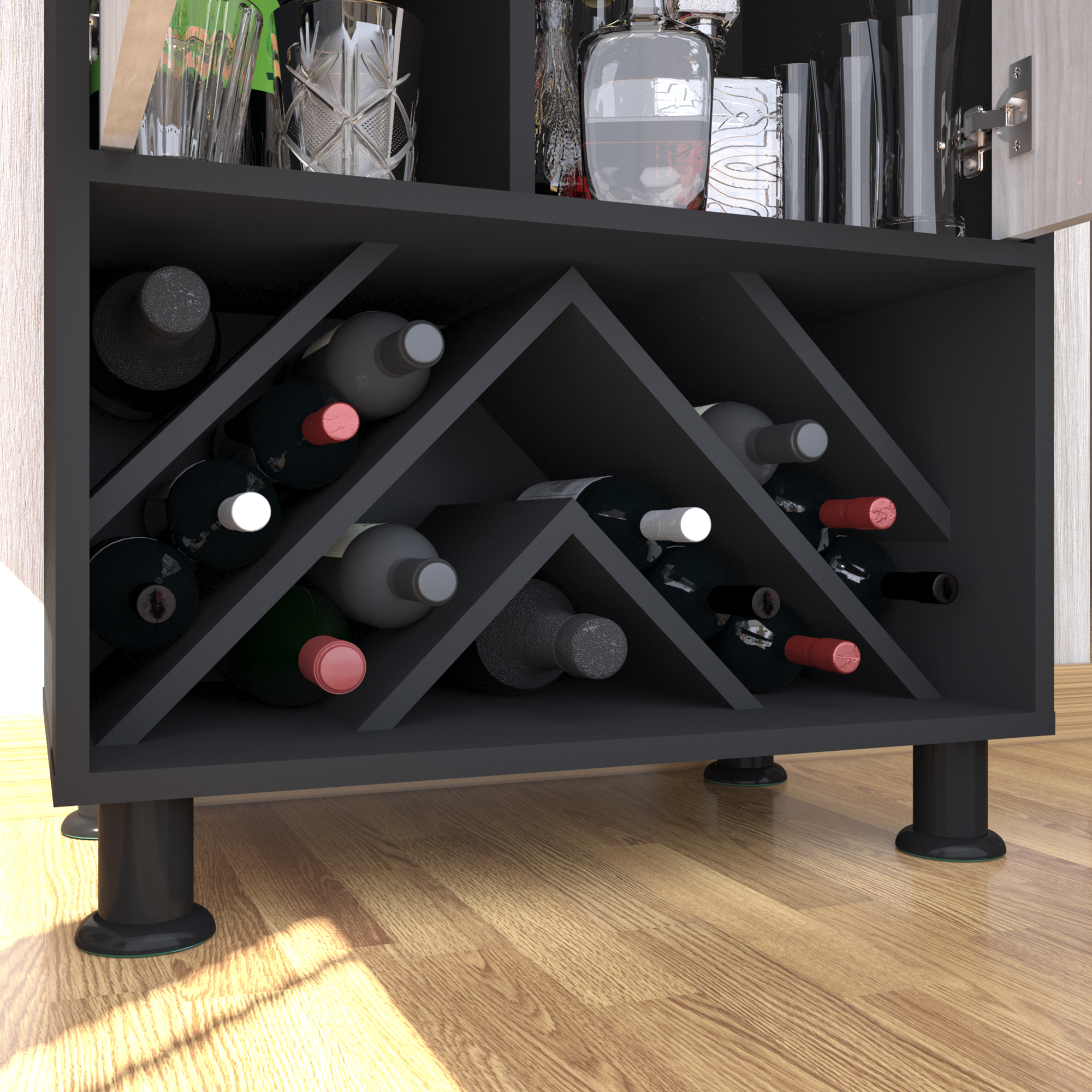 Foto 6 | Cava Rioja Con Puertas - Gris/negro