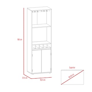 Foto 7 | Mueble Bar Excelsior Prana color Beige