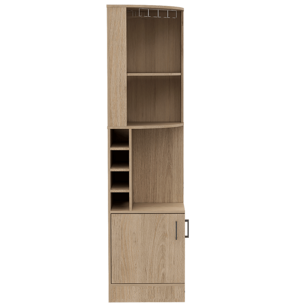 Bar Esquinero de Madera Mdp Excelsior Syrah Rovere Beige