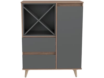 Foto 5 | Bar Nashira Color Miel y Plata Oscuro con Espacio Para Vinos Virtual Muebles
