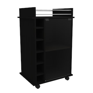 Foto 3 | Mueble Bar Dukat, Color Wengue, Puerta De Vidrio