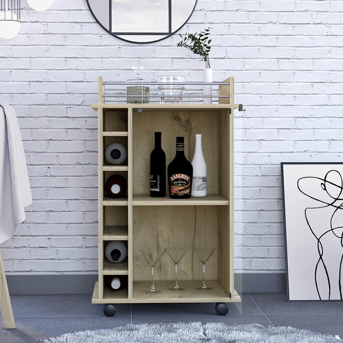 Foto 3 pulgar | Mueble Bar Dukat, Color Duna