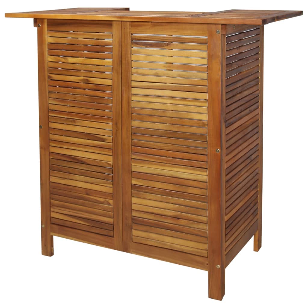 Foto 1 | Mesa De Bar Vidaxl Outdoor Pub Bistro De Madera Maciza De Acacia - Venta Internacional.