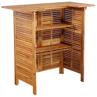 Foto 2 | Mesa De Bar Vidaxl Outdoor Pub Bistro De Madera Maciza De Acacia - Venta Internacional.