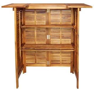 Foto 3 | Mesa De Bar Vidaxl Outdoor Pub Bistro De Madera Maciza De Acacia - Venta Internacional.