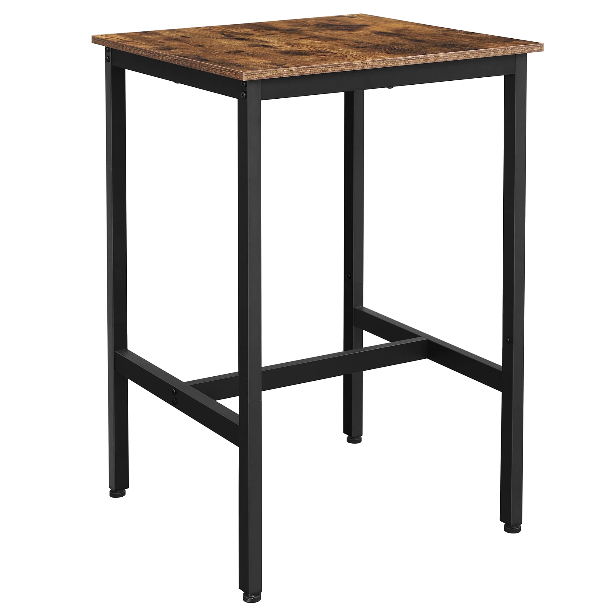 Mesa De Bar Vasagle Para Cocina Pequeña, 60 X 60 X 92 Cm, Rústica - Venta Internacional.