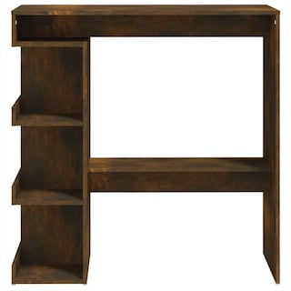Foto 6 | Mesa De Bar Vidaxl Con Estantes En Roble Ahumado 100 X 50 X 101 5 Cm - Venta Internacional.