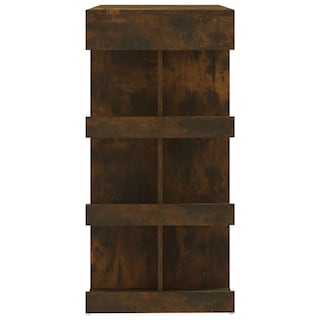 Foto 7 | Mesa De Bar Vidaxl Con Estantes En Roble Ahumado 100 X 50 X 101 5 Cm - Venta Internacional.