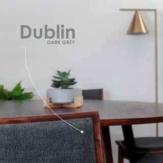 Foto 6 | Silla para Comedor Ilios Innova de Madera y Tapiz Gris Oscuro con Diseño Contemporáneo