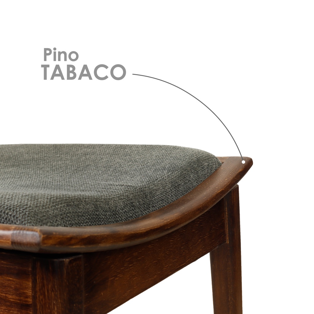 Foto 8 pulgar | Silla para Comedor Ilios Innova de Madera y Tapiz Gris Oscuro con Diseño Contemporáneo