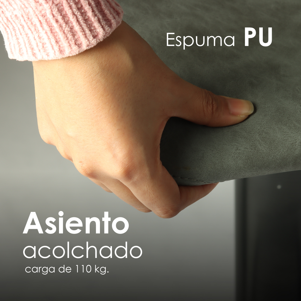 Foto 7 pulgar | Silla de Bar Minimalista Gris Ilios Innova