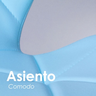 Foto 6 | Silla de Bar Acolchada Con Respaldo Geométrico Ilios Innova Azul