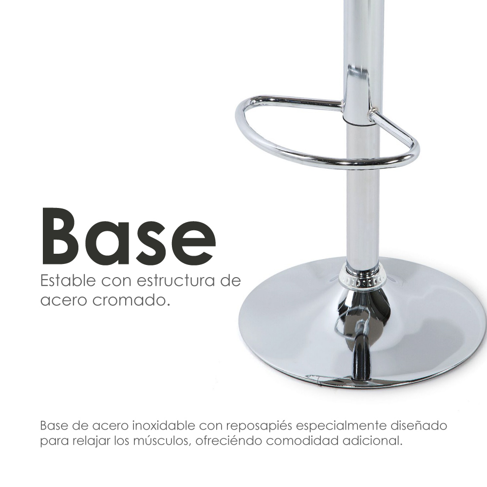 Foto 9 pulgar | Silla de bar acolchada con respaldo geométrico negro y altura ajustable