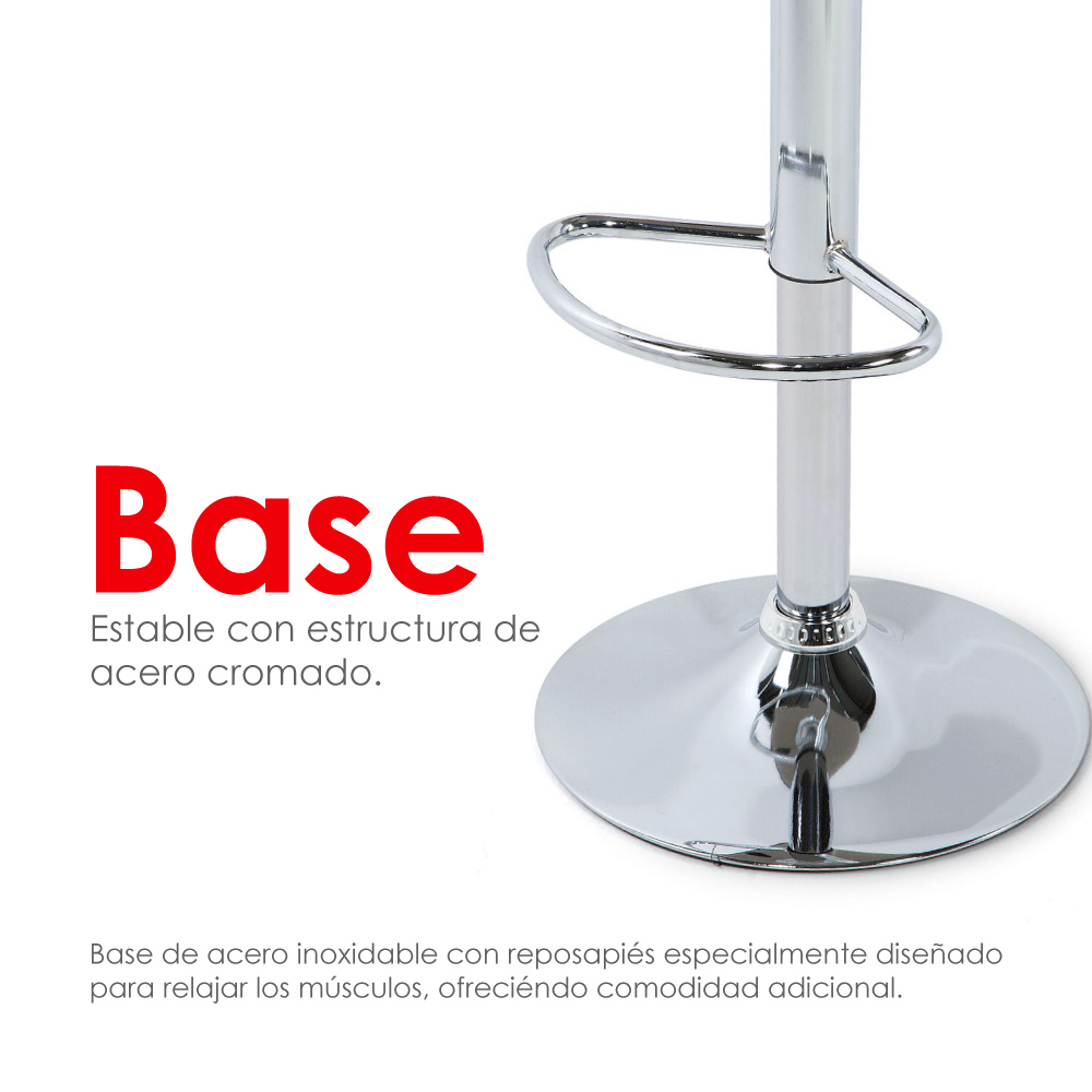 Foto 9 pulgar | Silla de Bar Acolchada con Respaldo Geométrico Rojo  Diseño Moderno y Ergonómico Iliosinnova