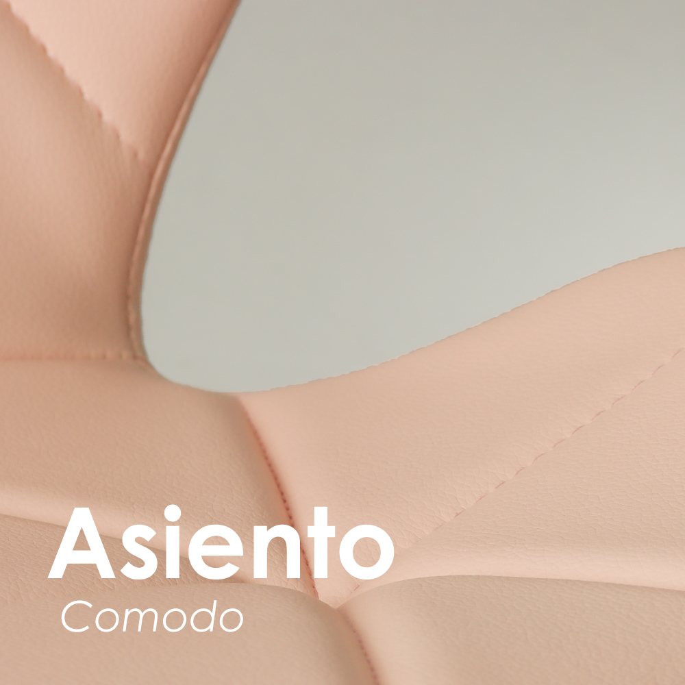 Foto 7 pulgar | Silla de Bar Acolchada Iliosinnova con Respaldo Geométrico Rosa