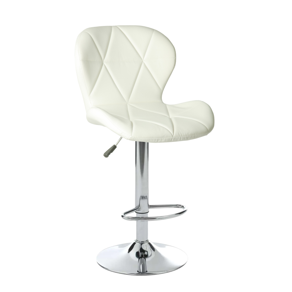 Foto 2 pulgar | Ilios Innova Silla De Bar Acolchada Con Respaldo Geométrico Blanco