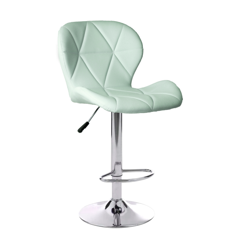Foto 2 pulgar | Silla de Bar Ilios Innova Acolchada con Respaldo Geométrico Azul