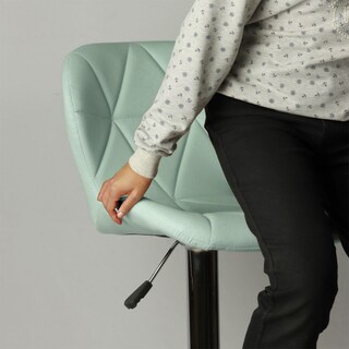 Foto 4 | Silla de Bar Ilios Innova Acolchada con Respaldo Geométrico Azul