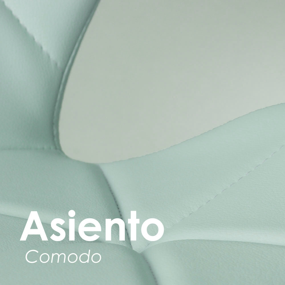 Foto 7 pulgar | Silla de Bar Ilios Innova Acolchada con Respaldo Geométrico Azul