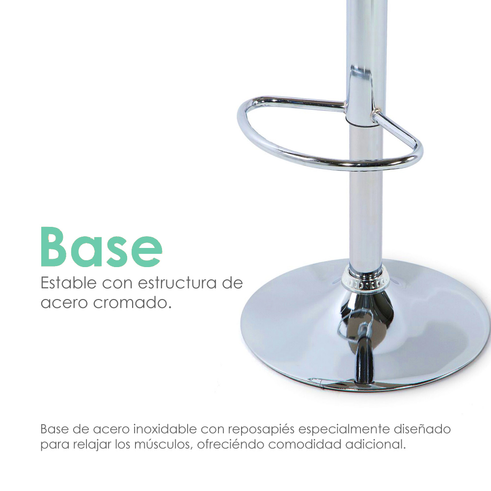 Foto 9 pulgar | Silla de Bar Ilios Innova Acolchada con Respaldo Geométrico Azul
