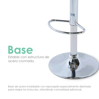 Foto 8 | Silla de Bar Ilios Innova Acolchada con Respaldo Geométrico Azul