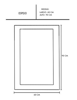 Foto 5 | Espejo De Pared Decomobil 60x90 Cm Con Marco Decorativo