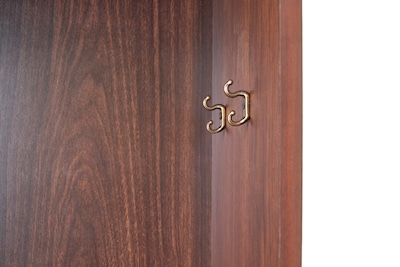 Foto 3 | Espejo De Cuerpo Completo / De Pie Giratorio Color Nogal - Madera Mdf Y Melamina