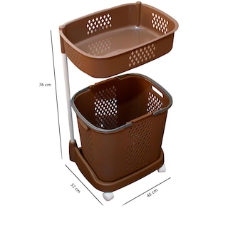 Foto 7 | Carrito Multiusos para Baño Bossa Loira color Marrón