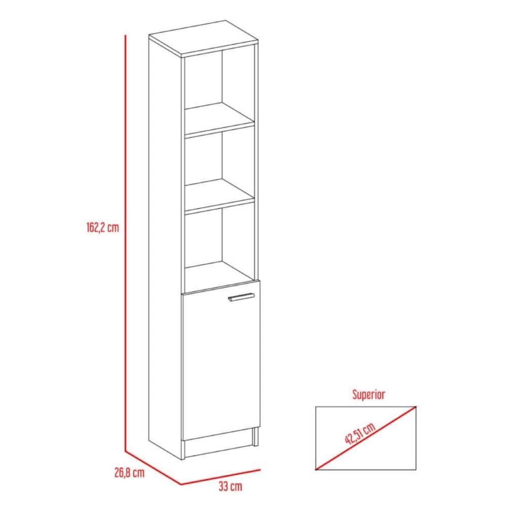 Foto 9 pulgar | Mueble Esquinero Aqua Blanco