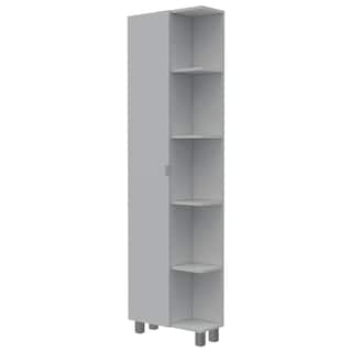 Foto 2 | Mueble Esquinero Zendaya Blanco con Cinco Entrepaños