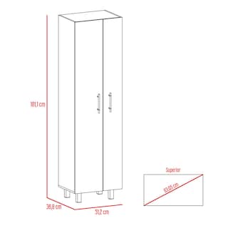 Foto 8 | Mueble de Aseo Nala Blanco Virtual Muebles