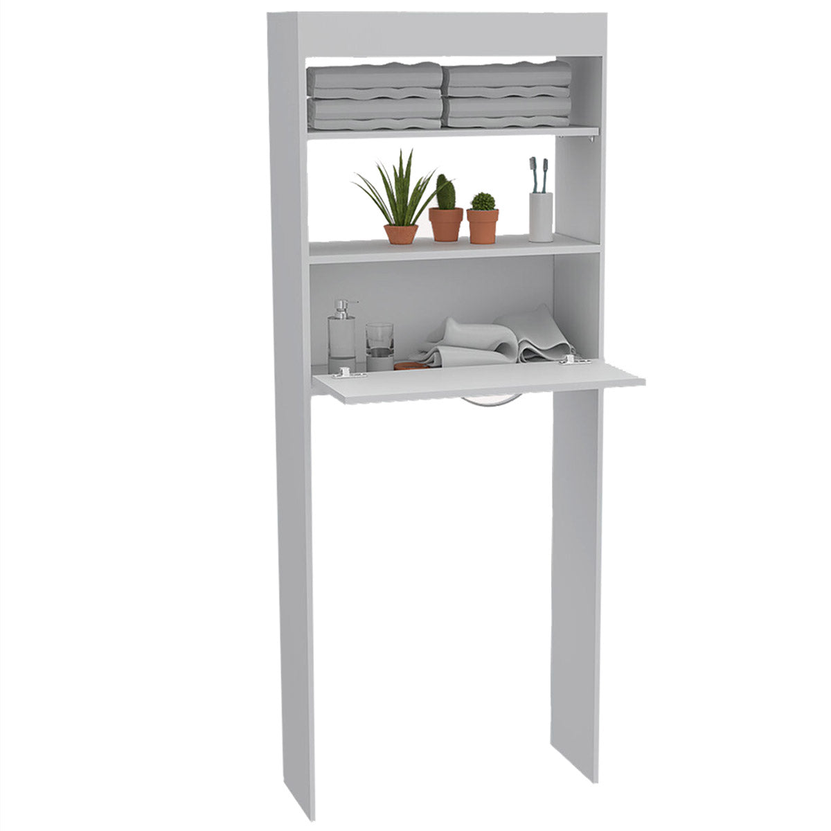 Foto 5 pulgar | Mueble Ahorrador De Espacio, Color Blanco, Un Cajón