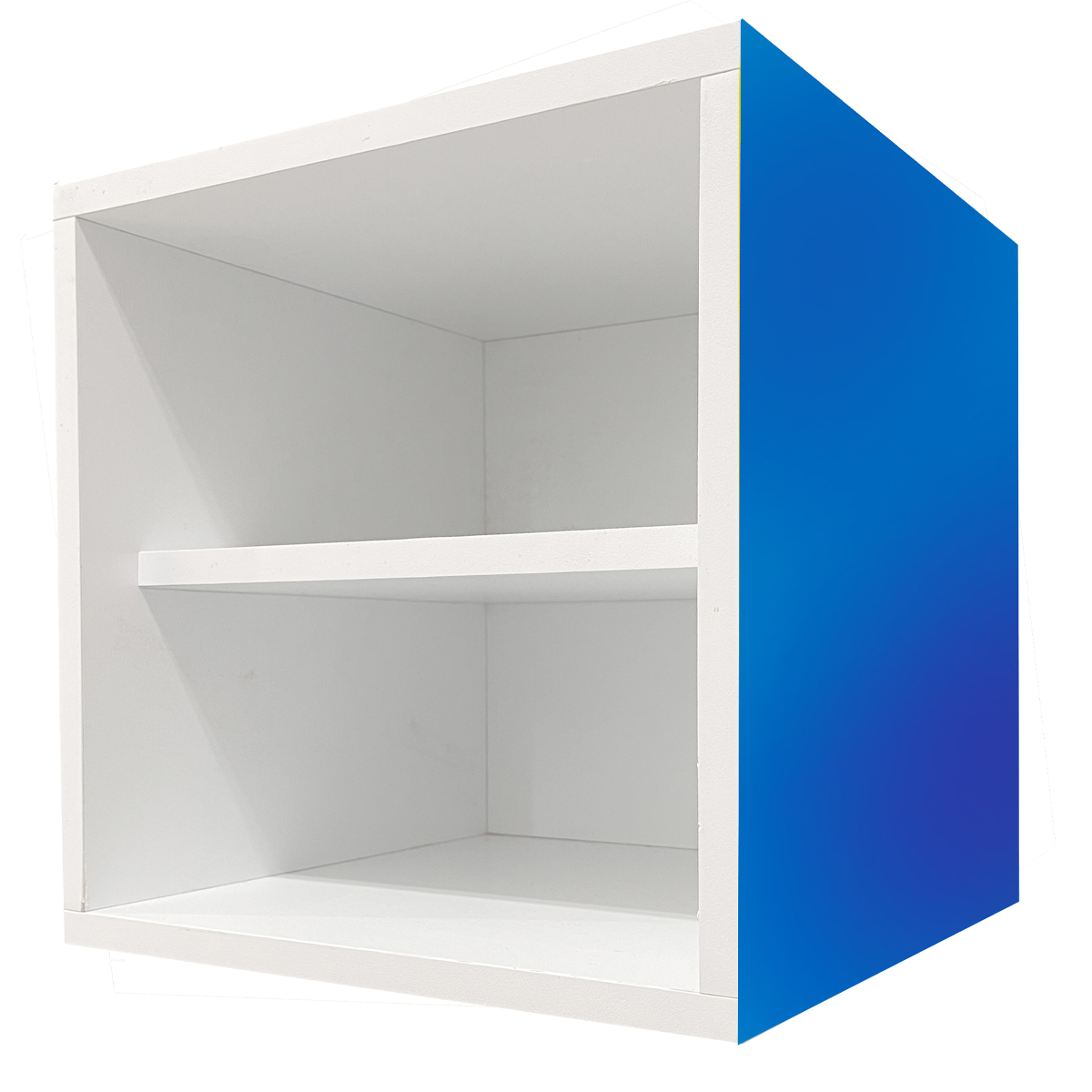 Buro Flotante Baño Mdf Anti Humedad Bocina bluetooth Azul