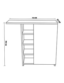 Foto 3 | Mueble para Baño Hogare Rustik Wood-cubierta Negro