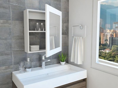 Foto 2 | Gabinete de Baño Heston Blanco con Espejo X2 Virtual Muebles