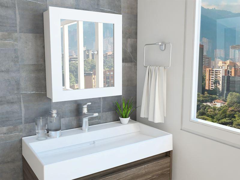 Foto 3 | Gabinete de Baño Heston Blanco con Espejo X2 Virtual Muebles