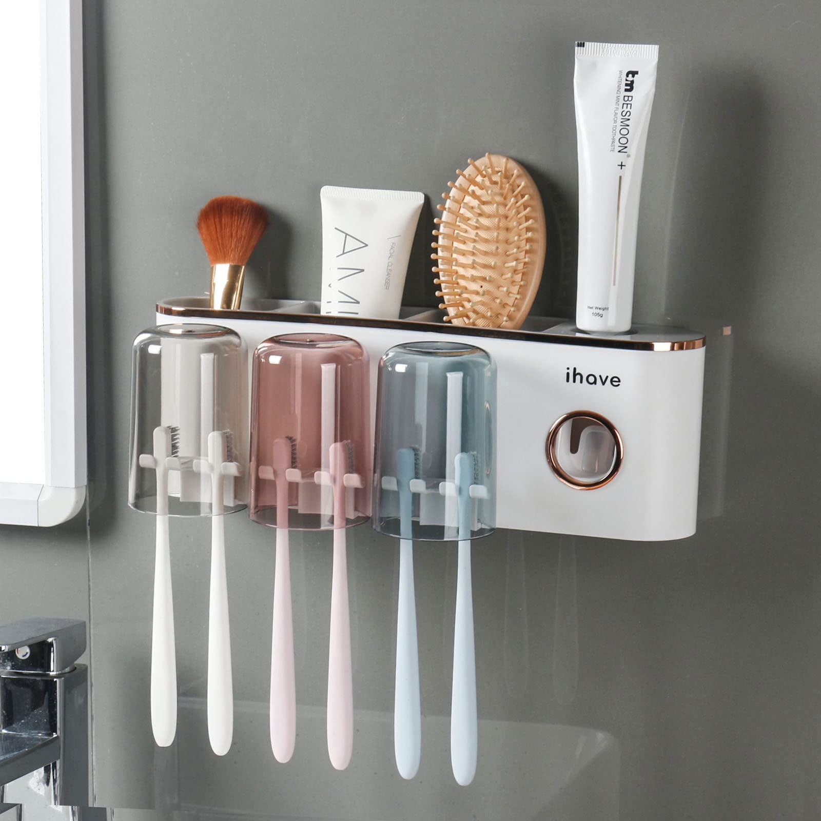 Foto 2 pulgar | Organizador de Baño con Dispensador de Pasta de Dientes - Venta Internacional