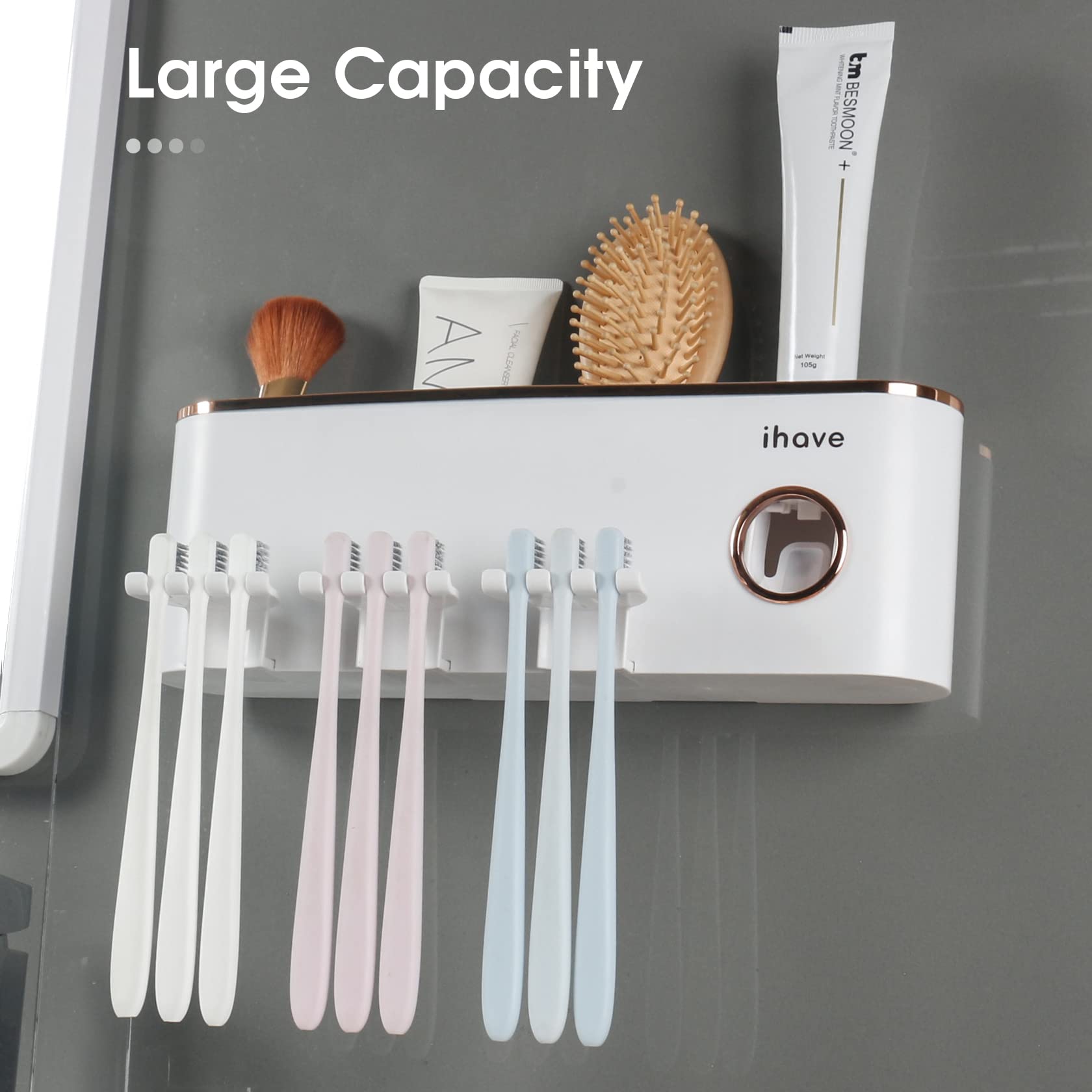 Foto 3 pulgar | Organizador de Baño con Dispensador de Pasta de Dientes - Venta Internacional
